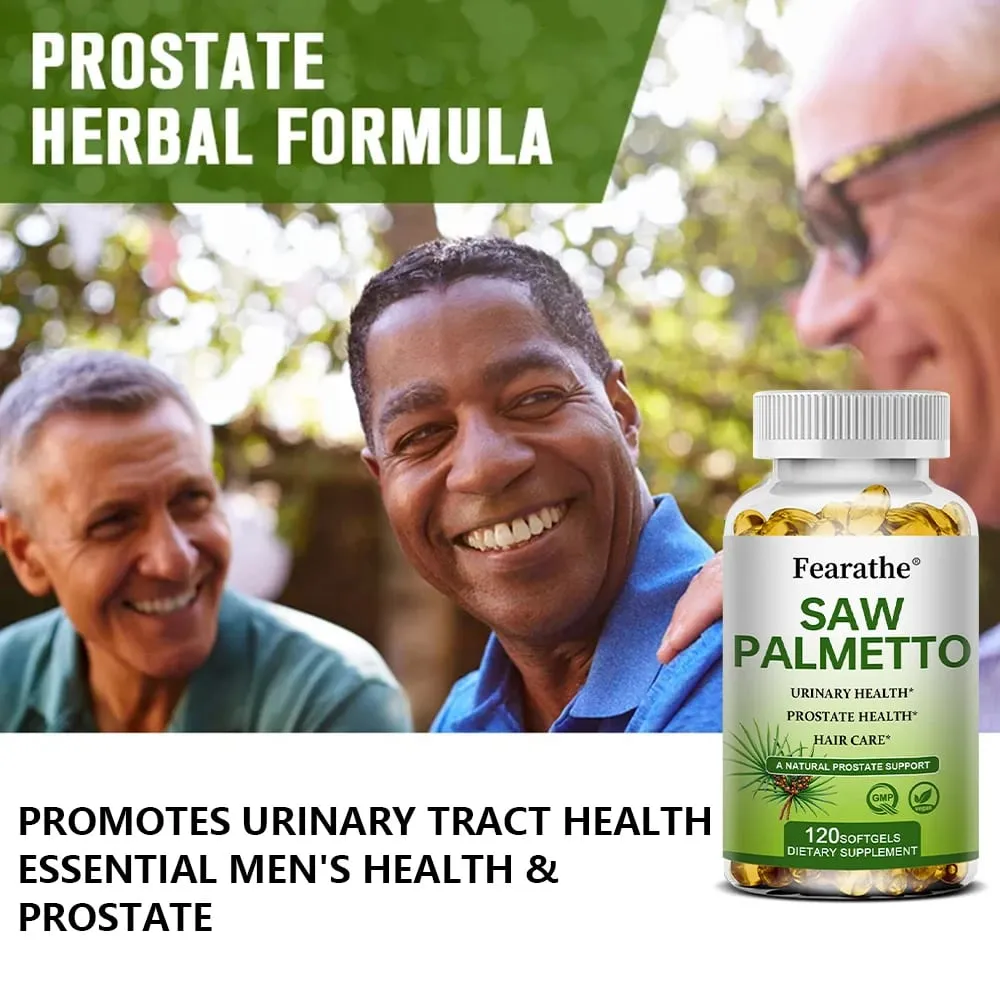 Saw Palmetto תוסף בריאות הערמונית לקדם את תפקוד מערכת השתן 500 מ"ג למנה - כמוסות טבעוניות ללא GMO — image 6