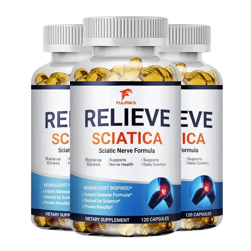 Relieve Sciatica Capsules - Helps Relieve Joint Pain Supports Daily Nervous System Bone & Nerve Health Balances Inflammation — image 10