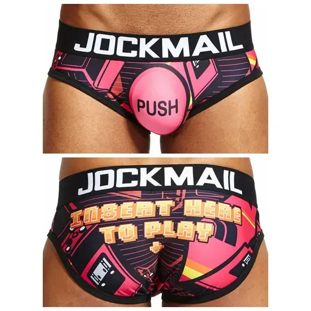 Mapaglarong masaya Sexy Men Underwear Print Underpants Ice silk Briefs Cueca Gay Male Panties Slip 21 Pattern design Shorts — image 50