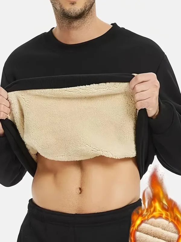 Mamokrak moletom masculino de lã com capuz, casual, social, quente, solto, tamanho grande, tendência, cor sólida, esportivo, top confortável — image 3