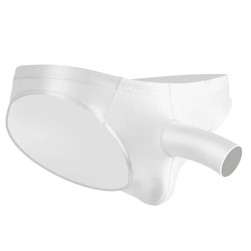 High Elastic Bikini Briefs gay Men's glossy underwear open Pouch Panties Men Smooth gay underwear — image 5