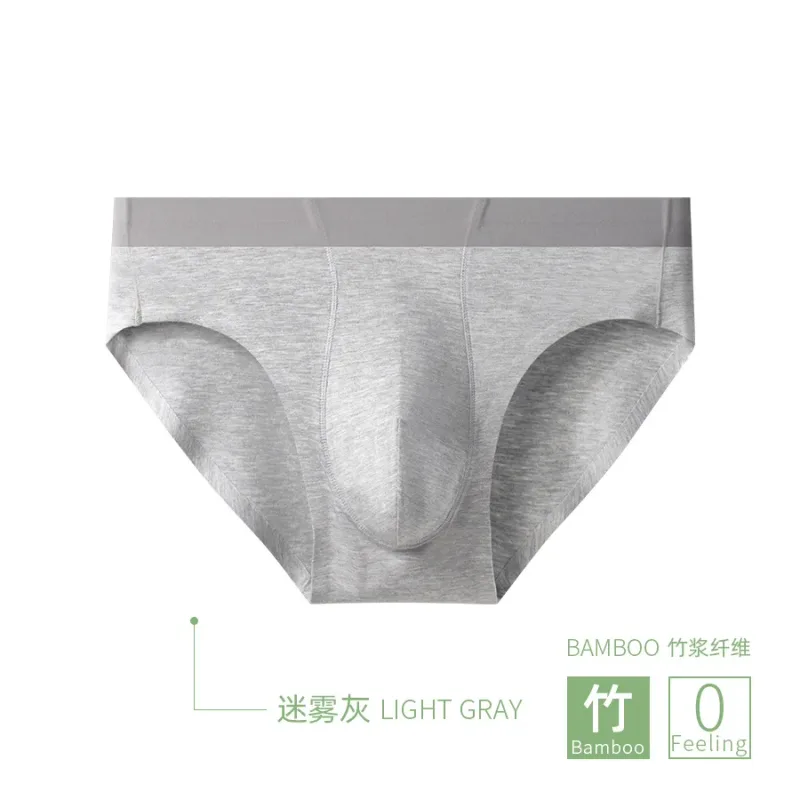 Men Sexy Briefs Bamboo Fiber Underwear Bulge Pouch Underpants 10A Antibacterial Breathable Sports Panties Soft Knickers Shorts