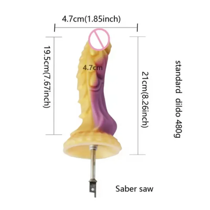 Kard szúrófűrész dugattyús fűrész nagy szilikon vibrátoros fűrész 3XLR VAC-U-LOCK adapter tartozékok Sex Machine — image 23