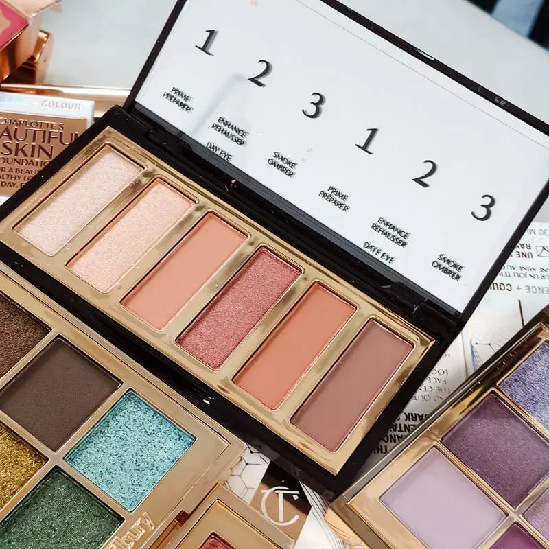 Πολυτελές Μακιγιάζ μάρκας Charlotte Tilbury 6 χρωμάτων Δίσκος σκιάς ματιών 8,2 g ματ μαργαριτάρι φινίρισμα Naked Color Series Beauty Eye Cosmetics — image 4