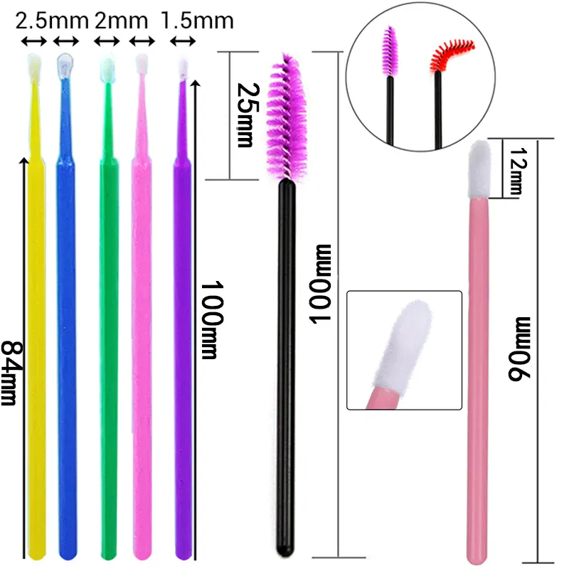 50/100/150pcs Eyelash Brushes Concealer Lash Brush Spoolies Mascara Wands Applicator for Eyelash Extension Makeup Set LAUKISS