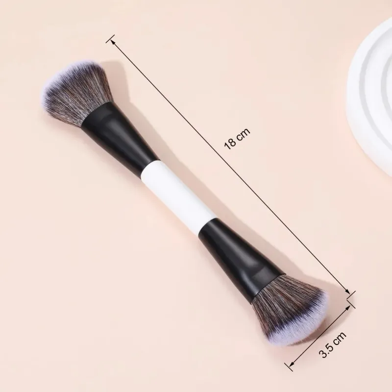 F4 Dual-Ended Foundation Face Brush Διπλής άκρης Powder Blush Contour and Eyeshadow Concealer Πινέλα μακιγιάζ