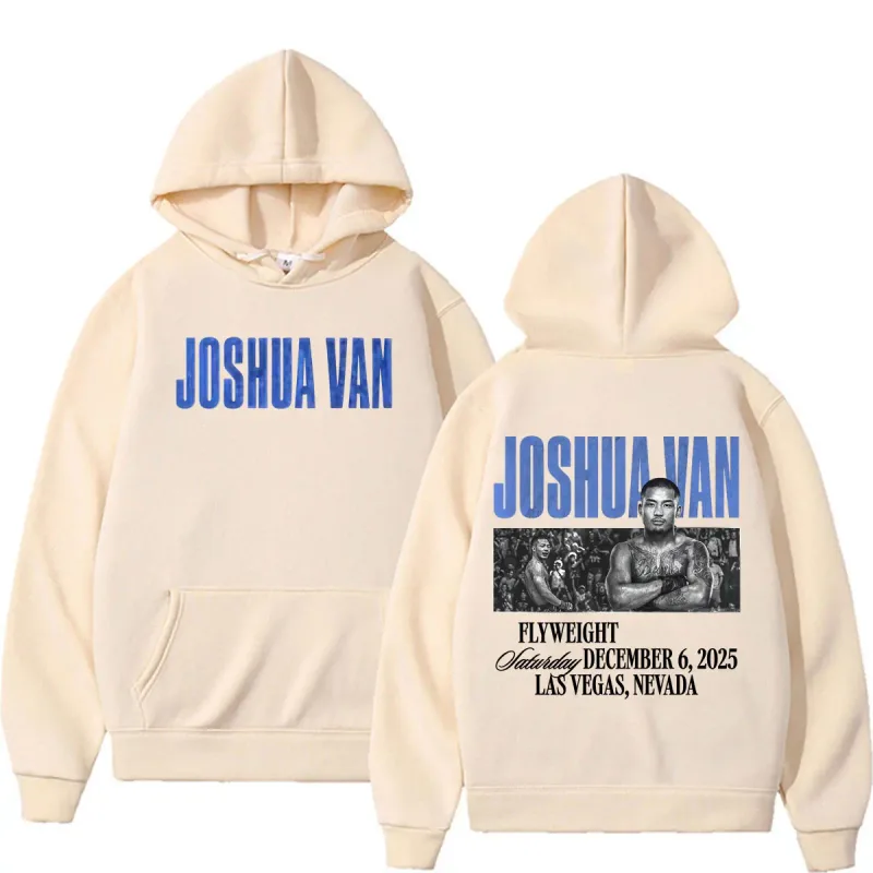 Joshua Van Hadiah Penggemar Tak Takut Hoodie Pakaian Pria Kaus Estetika Kekerasan Kasual Pullover Hoodie Bulu Penghangat Tubuh — image 7