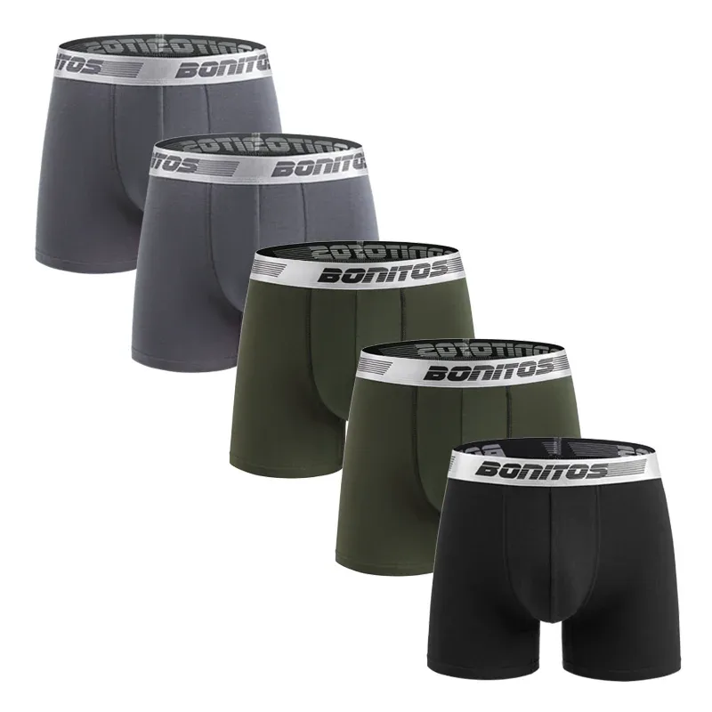 5 pçs cuecas masculinas de algodão boxer briefs clássico calcinha bonitos carta cintura elástica boxers roupa interior para homem shorts — image 10