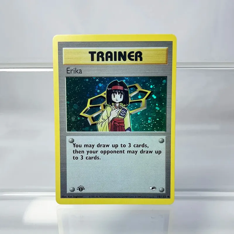 PKM Cards Edition 1st Gym Challenge 1996 Base Set Single Foil Cards Mewtwo Gengar Raichu Card Collection Cards PTCG Proxy Cards — image 21