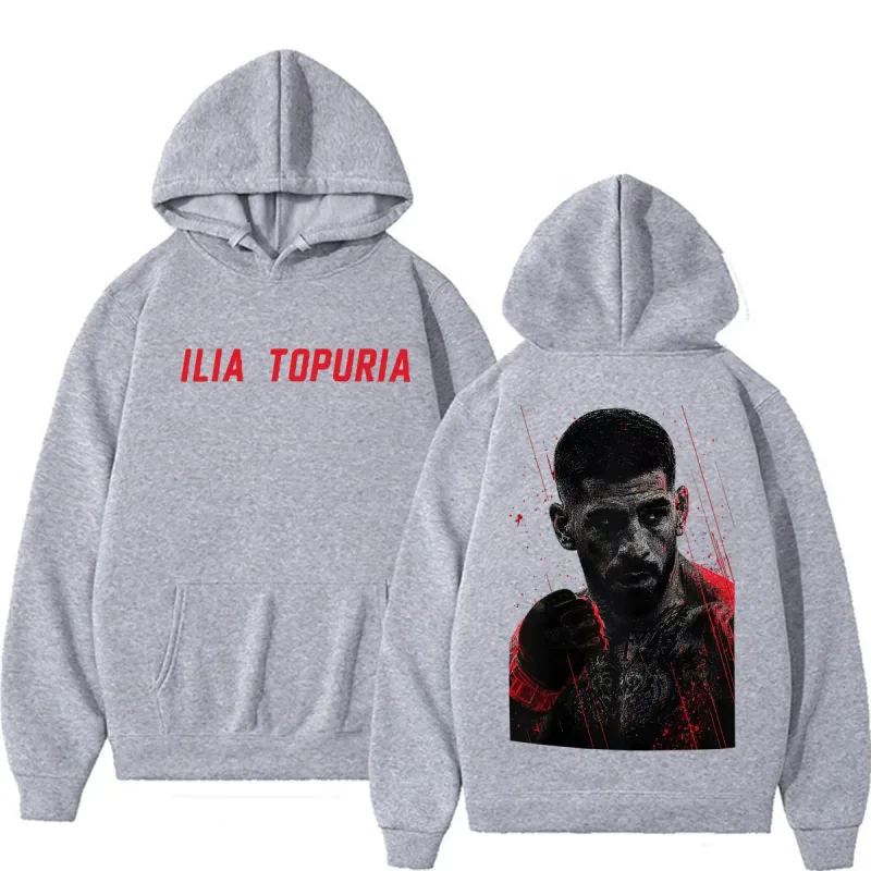Ilia topuria el matador vintage gráfico hoodies roupas masculinas violência estética camisolas casuais pullovers de lã streetwear — image 5
