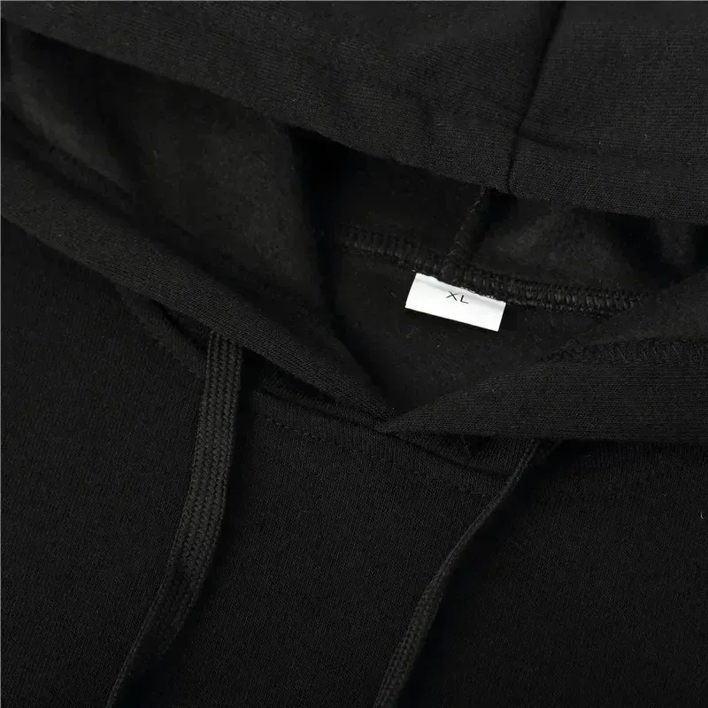 percetakan Model musim luruh musim sejuk Lelaki Fleece kalis angin Kapas Hangat Hoodie Besar Komuter Luaran Atasan Anjal Tinggi Lelaki