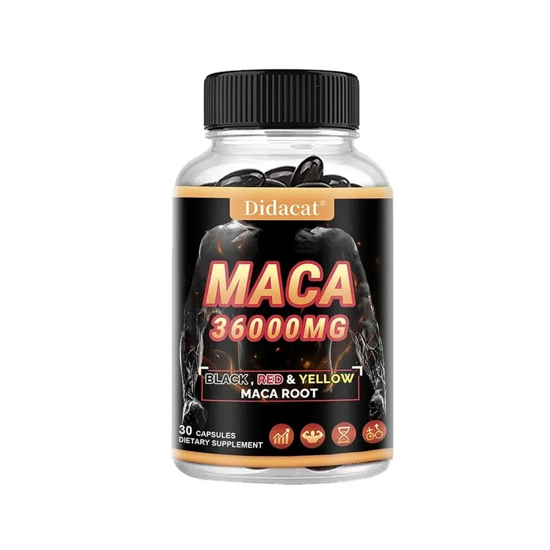 Organic Maca gyökérpor kapszula fekete + piros + sárga maca gyökér kivonattal férfiaknak és nőknek - 120 kapszula — image 8