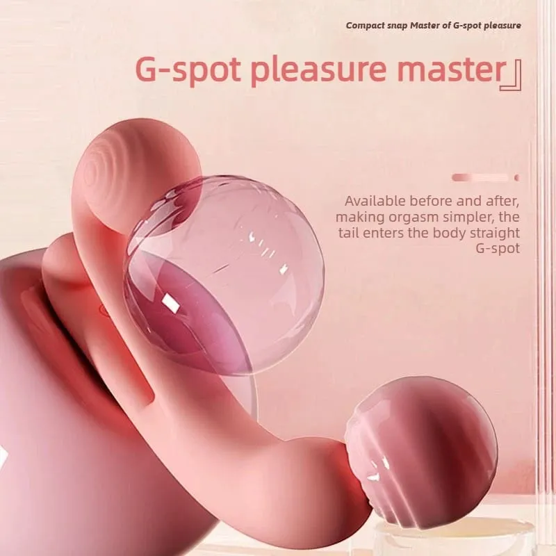 Pink Snail Vibrator 10 Modes G-spot Dildo Penetration Flexbile Snail for Perfect Clit Fit Stimulaiton Pleasur Sex Toy for Woman — image 4