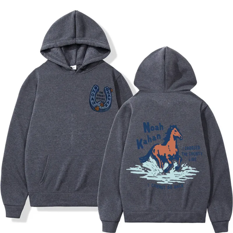 Noah Kahan The Great Divide Tour 2026 Graphic Hoodies Lalaki Babae Fashion Damit Pullover Casual Oversized Winter Sweatshirt — image 3
