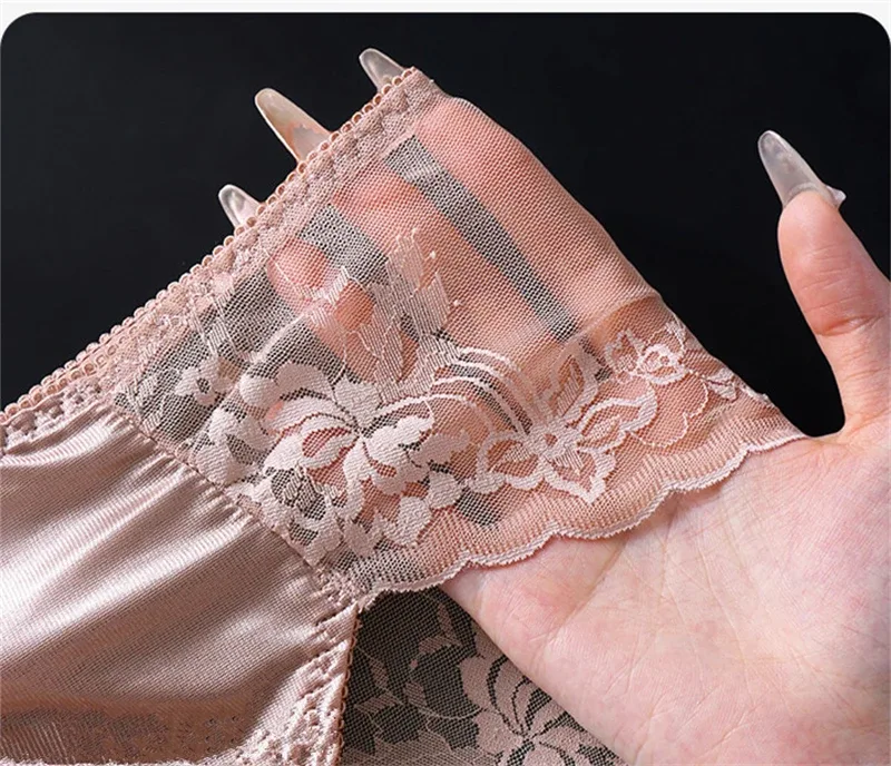 Lace men's underwear 3D Punched tangas japonesa Ice Silk Thin calzoncillos hombre Sexy lingerie adults 18 plus cuec gay panties — image 13
