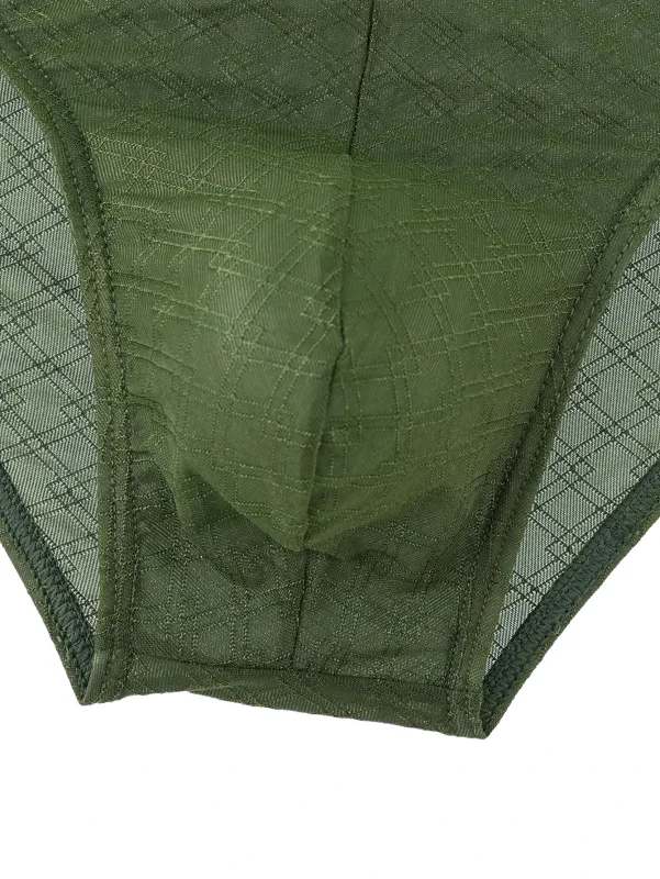 Men Briefs Underwear Men's Sexy Mesh Breathable Underpants Fashion Mens Briefs Bikini Underwear Shorts Male Panties K108