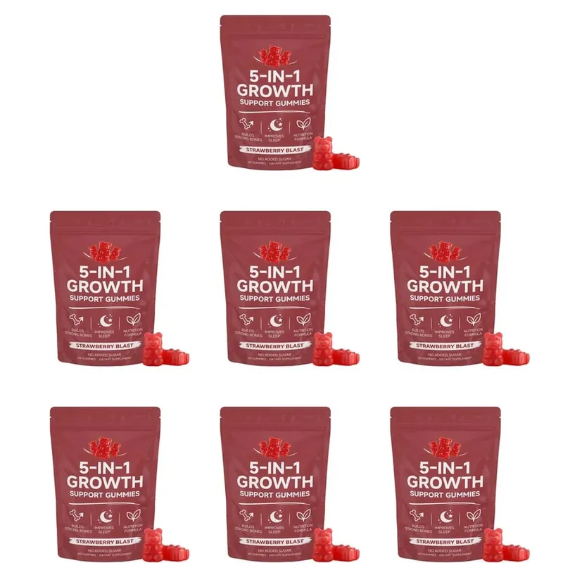 Nutrition Gummies με βιταμίνη K2 D3 ασβέστιο και μαγνήσιο για υγεία και χαλάρωση των οστών Υποστήριξη ευεξίας ύπνου Ενήλικες 60 Gummies — image 12