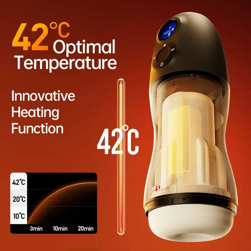 Smart Heating Mens Masturbator Cup 9 Mode Auto Sucking Penis Vibrator Dicks Glans Blowjob Vacuum Stimulator Adult Male Sex Toys