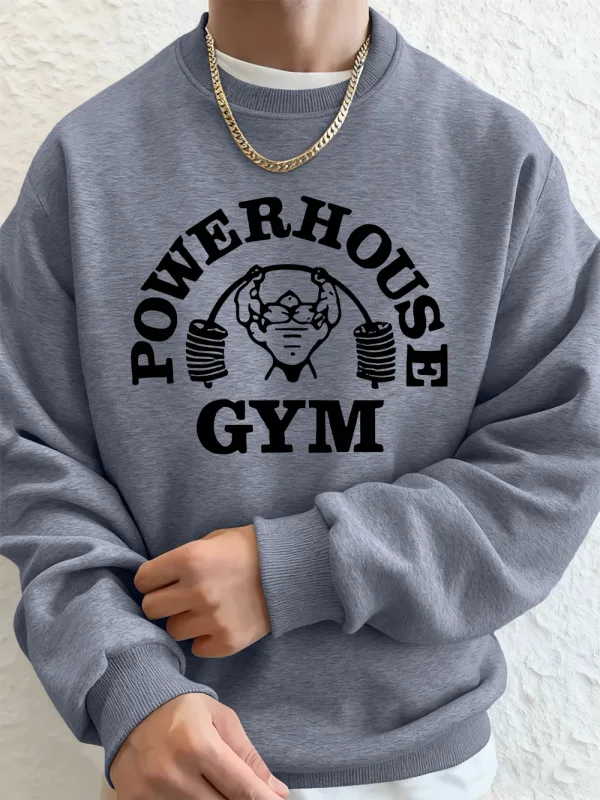 Powerhouse ginásio carta impressão moletom masculino inverno velo quente hoodie coreano solto crewneck pullovers hip hop roupas masculinas — image 13