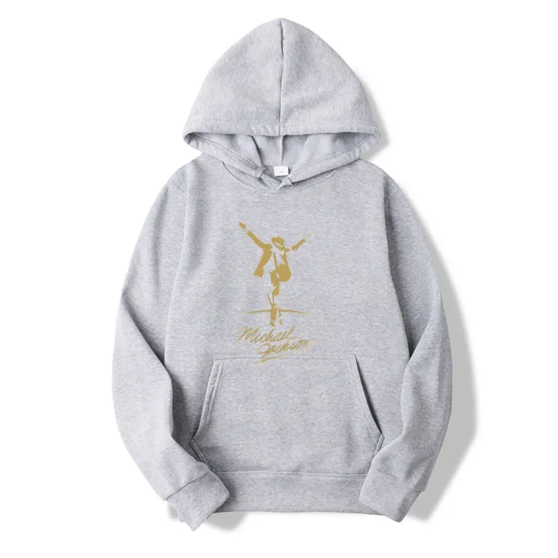 Moletons masculinos Michael Jackson Gold