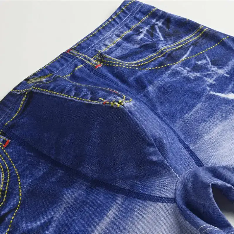 1 peça roupa íntima masculina estampa jeans algodão design em forma de u, boxer respirável, algodão confortável masculino — image 7