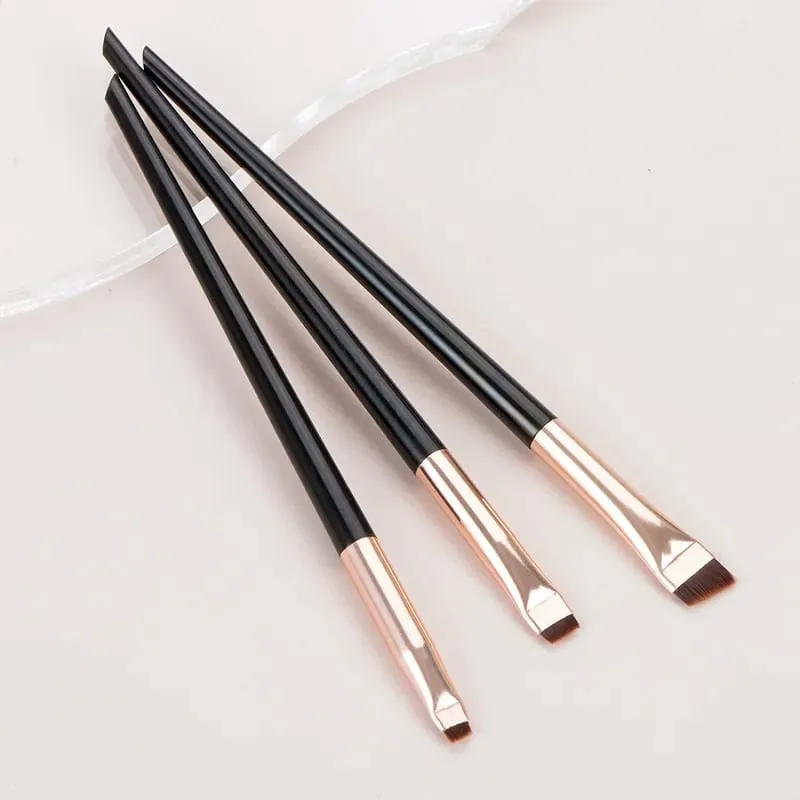 Blade Eyeliner Brush Brush Brush Portable Flat Fine Eye Liner Brow Contour Brushes Makeup Tool Cosmetic Beauty Makeup Tool 3 τμχ/σετ — image 9