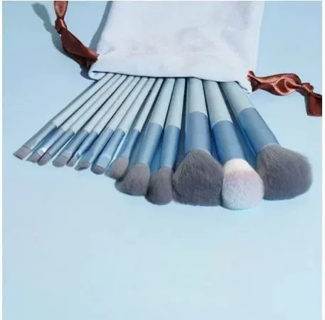 13 pièces pinceaux de maquillage ensemble ombre à paupières fond de teint femmes pinceau cosmétique fard à paupières Blush poudre mélange beauté doux maquillage outils — image 2