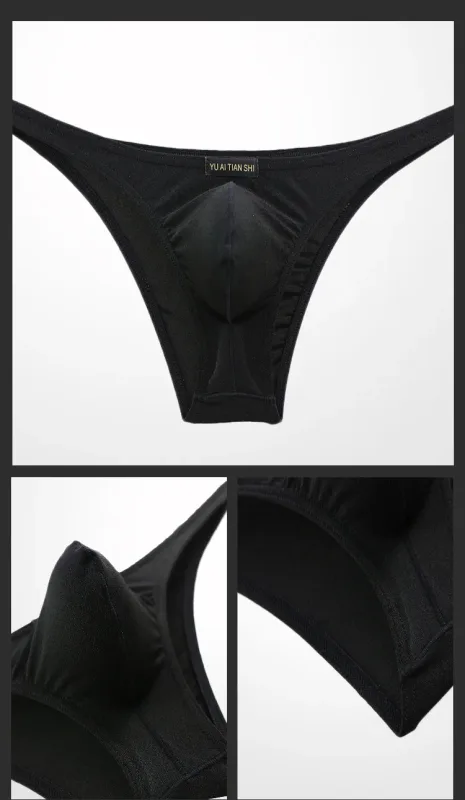 Sexy Underwear Men's Briefs Men Nylon Fashion Jockstrap Mini Briefs Bikini Low Waist Shinning Jockstrap Cueca Underpants — image 13