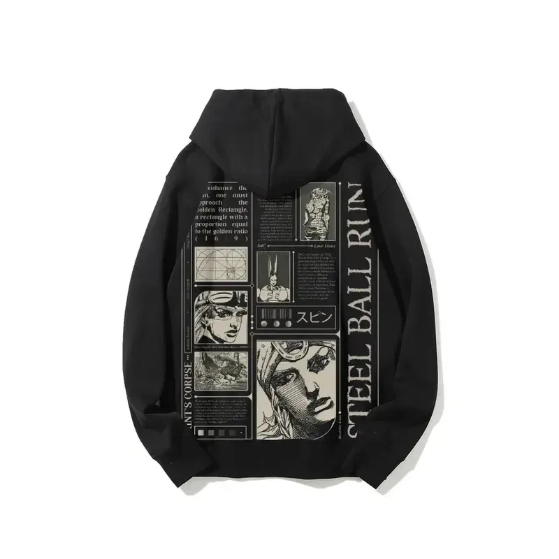 Y2k Jojo Bizarre Adventure Hoodies Women Anime Jackets Hoodie Harajuku Streetwear Pullover Sweatshirt Men Clothing — image 29