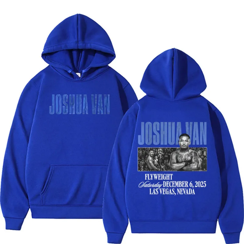 Joshua Van Hadiah Penggemar Tak Takut Hoodie Pakaian Pria Kaus Estetika Kekerasan Kasual Pullover Hoodie Bulu Penghangat Tubuh — image 10