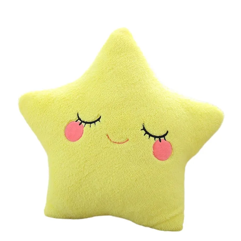 Fantastic Star Cloud Moon Rainbow Plush Pillow Stuffed Sky Natural Cushion Yellow Pink Blue Shy Emotion Plushie Decoration Gift