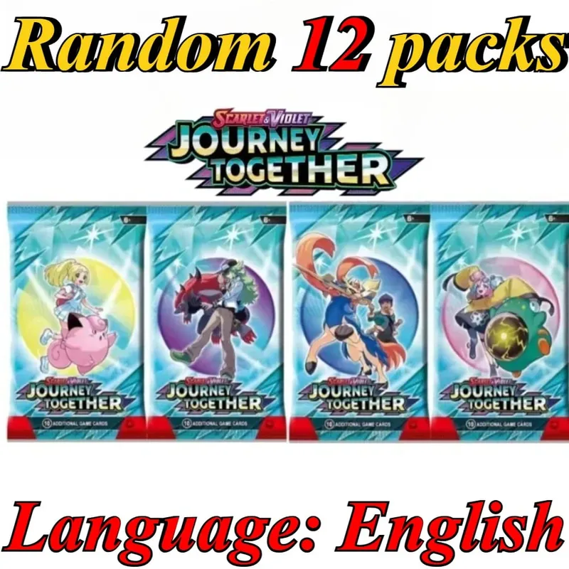 10 πακέτα καρτών Pokémon Bright Stars 151 Prismatic Evolutions PALDEAN FATES English Reinforcement Battle Δώρο κάρτα συναλλαγής — image 9