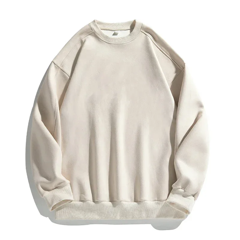 Märke Lila Sweatshirt Mans Mocka O Neck Höst Vinter Baggy Man Sweatshirts Casual Långärmad 2026 Nya Man Toppar