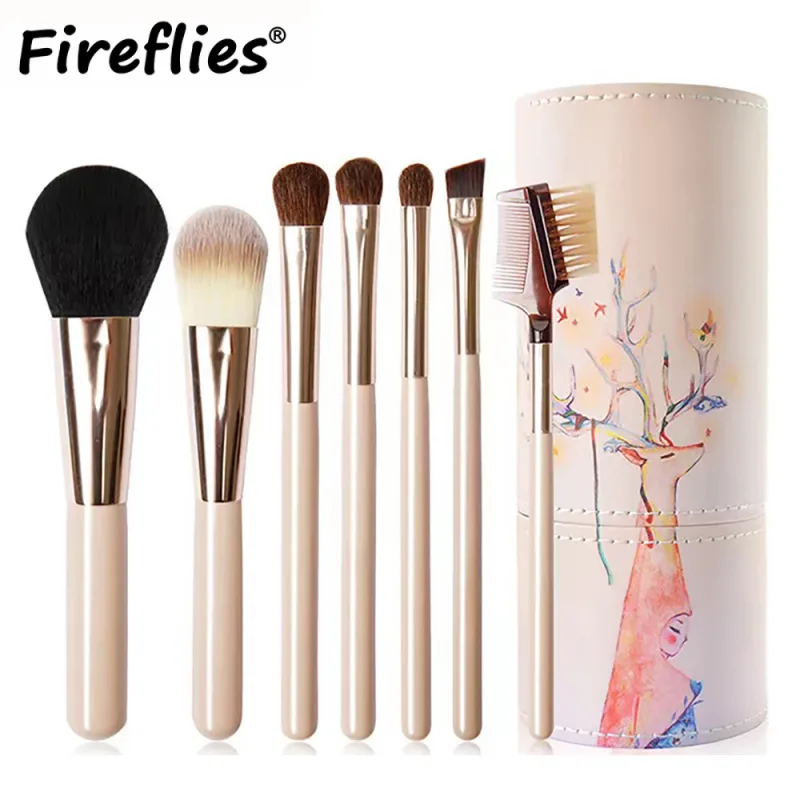 Ensemble de pinceaux de maquillage professionnels, 10 pièces, pinceaux de détail Super doux, pour Blush, fond de teint, correcteur, fard à paupières, outil de beauté pour dames