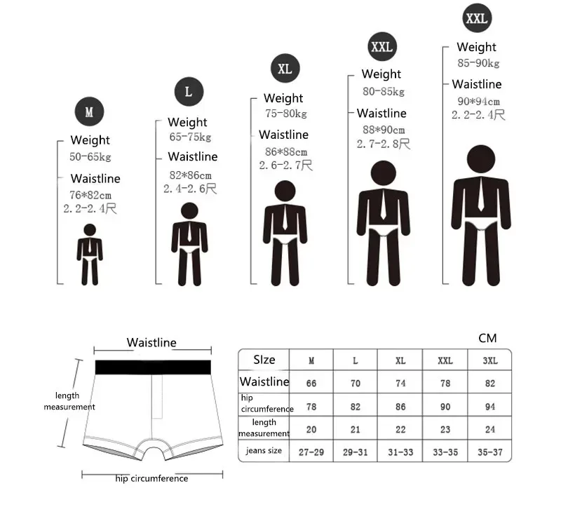 1/3 STK Herrbyxor Mellan midja Elastisk Mjuk Andas Antiseptisk U konvex randig Enfärgad Casual Herrkalsonger underkläder män — image 7
