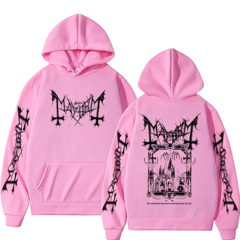 Rock Band Mayhem De Mysteriis Dom Sathanas Hoodie Men Women Death Black Metal Hooded Tracksuit Male Fashion Gothic Punk Hoodies — image 10