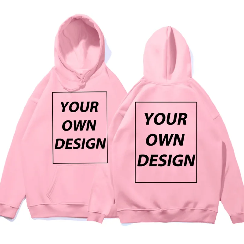 Customized DIY Print Lalaki Babae Autumn Winter Hoodies Casual Classic Pullover Simple Comfy Streetwear Soft Warm Sports Clothing — image 15