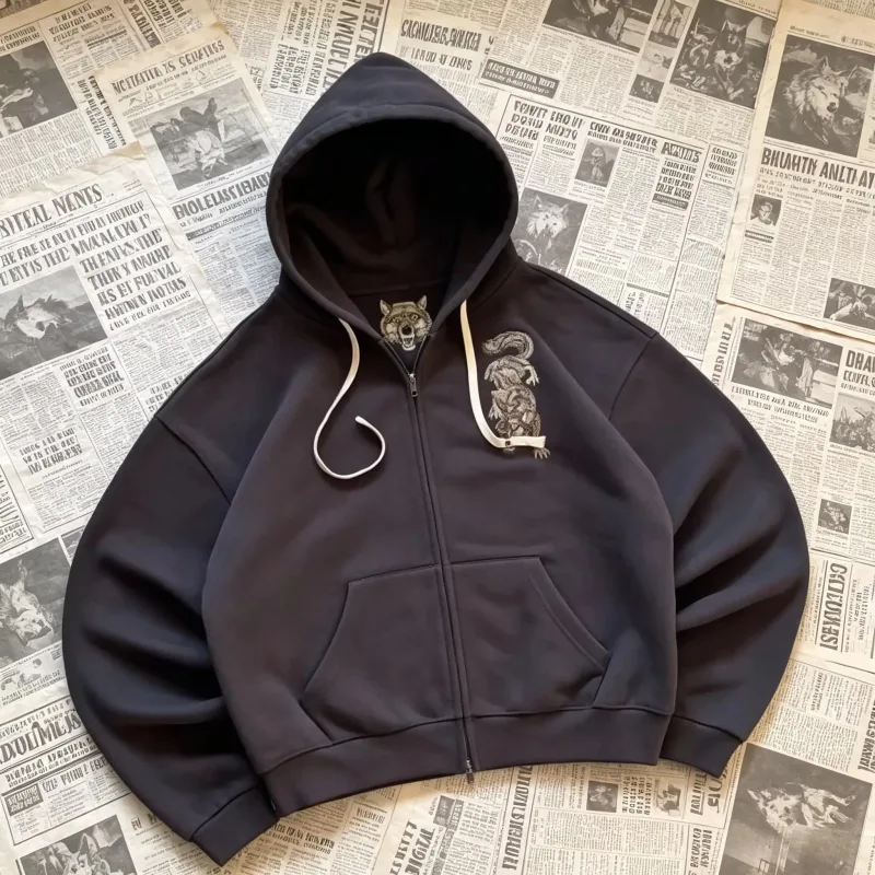 Y2K Men Oversized Hoodie Frayed Raw Edge Patch Letter Print Pullover Hooded Sweatshirt Multi Color Hip Hop Streetwear Hoodies — image 20