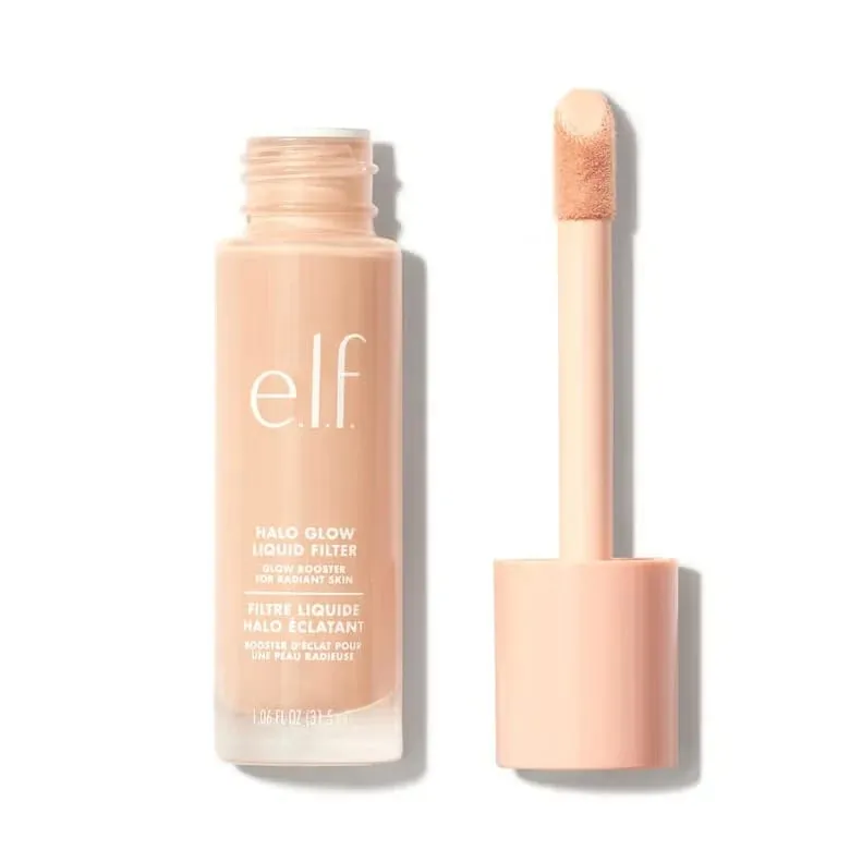 ELF Fashion Makeup Cosmetics Liquid Foundation Concealer וליפ גלוס מבהיר עם אורות מהבהבים Lip Oil Glossy Finish — image 9