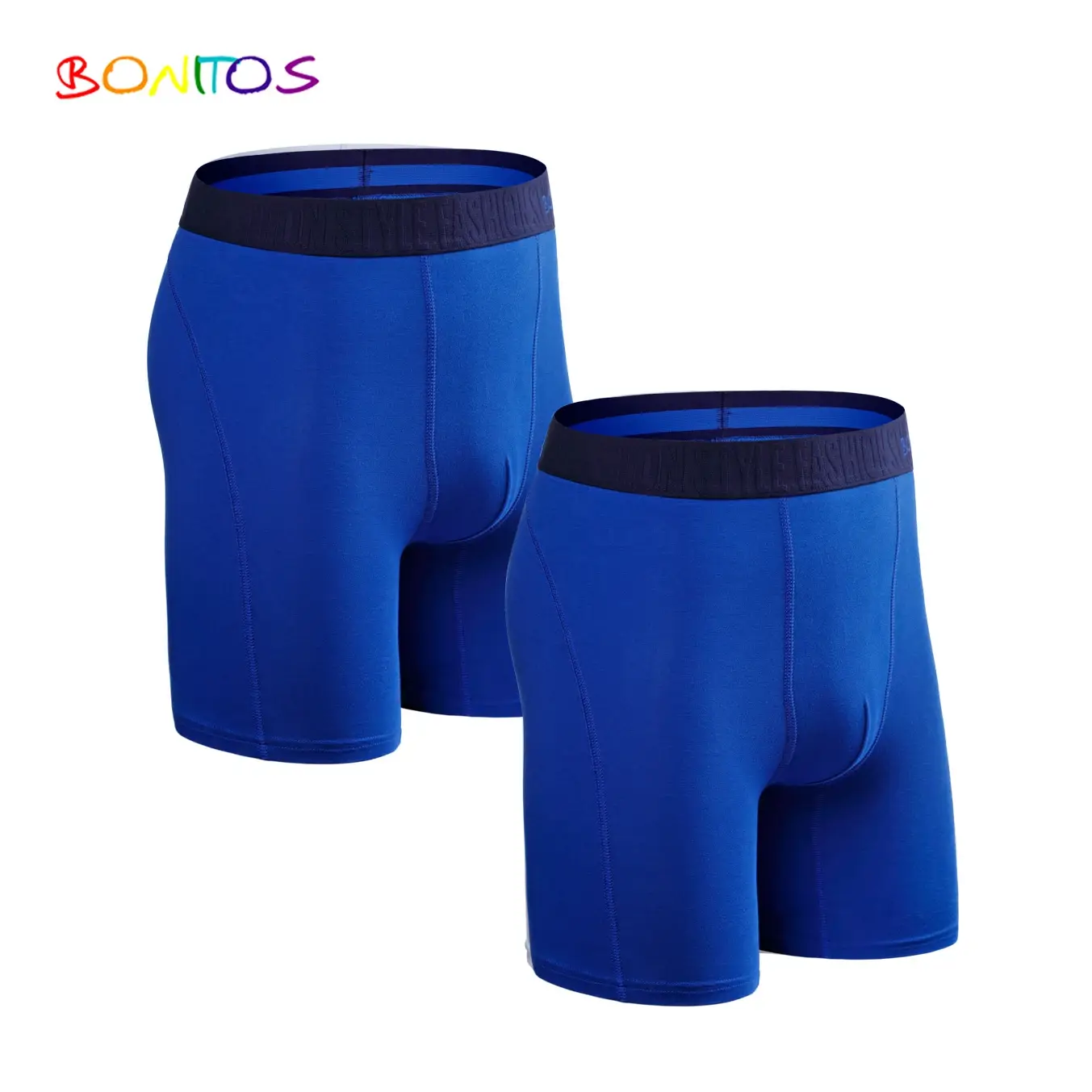 2pcs Pack Long Leg Boxer Shorts Panties Kit Homme Underpants Boxershorts Slip Underwear para sa Lalaki Cotton Lalaki Sexy Set Box Gym — image 7