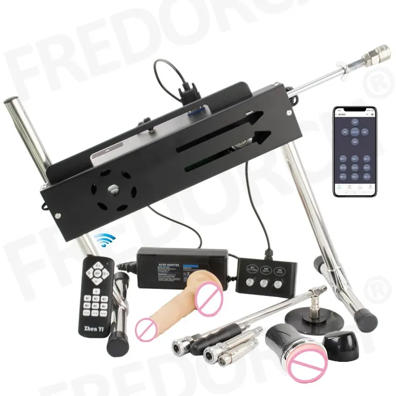 מכונת מין עוצמתית 200W F21S APP/בקרה אלחוטית/קווית עם אביזרי דילדו לנשים גברים צעצועי מין לאוננות אוטומטית
