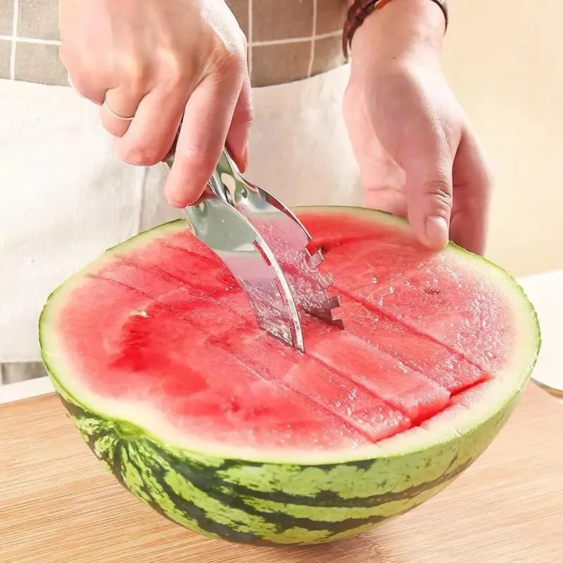 Stainless Steel Windmill Watermelon Cutter Artifact Salad Fruit Slicer Cutter Tool Watermelon Digger Kitchen Accessories Gadgets — image 2