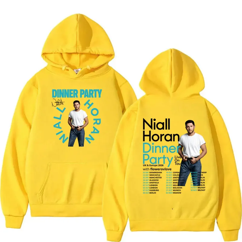 Niall Horan Dinner Party Live on Tour 2026 Hoodie Men's Hip Hop Vintage Pullover Sweatshirt Unisex Long Sleeve Oversized Hoodies — image 9