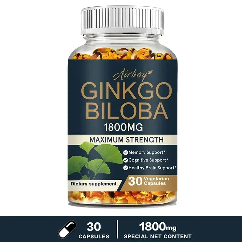 Συμπλήρωμα Ginkgo Biloba - Η μνήμη και η μάθηση προάγουν την υγεία του εγκεφάλου Βελτιώνουν τη διαύγεια Βελτιώνουν τη συγκέντρωση Συμπλήρωμα — image 8