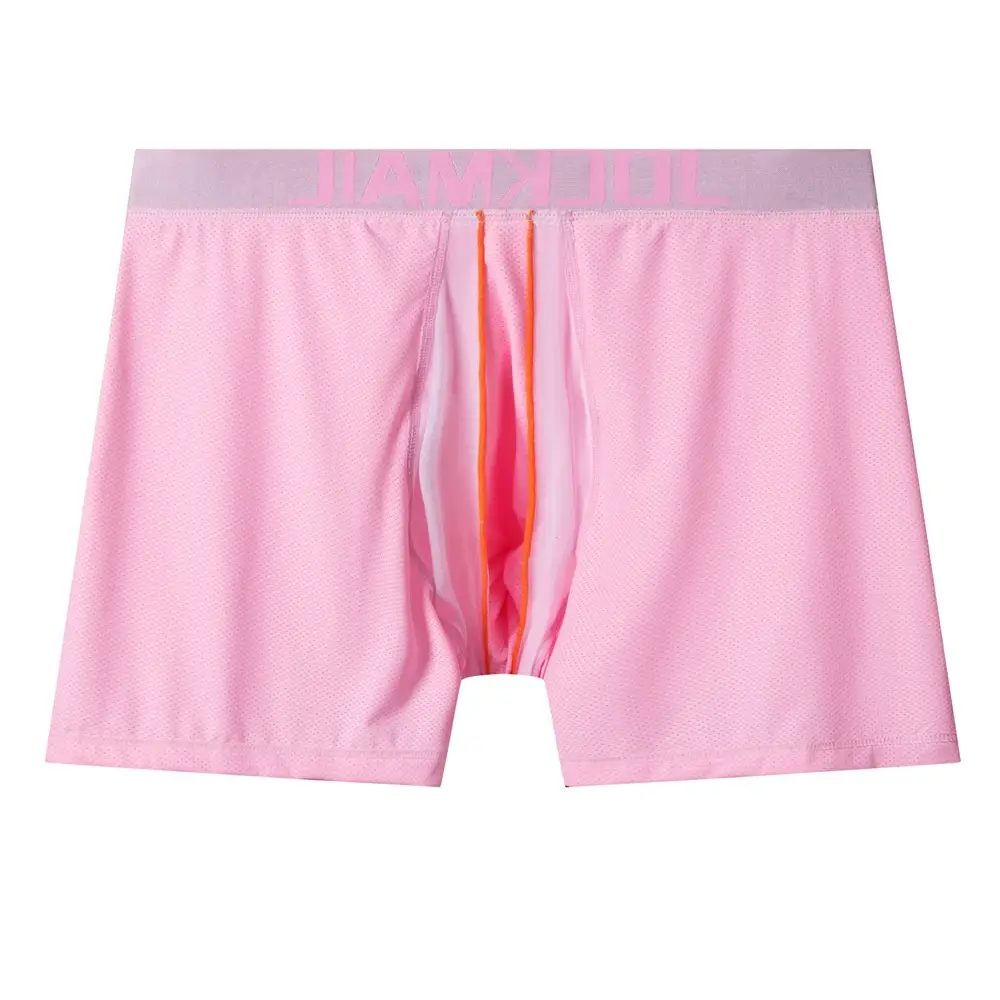 Sexy roupa interior masculina boxer 3d em forma de rede bolsa projetada painéis de malha respirável masculino boxershorts tronco cuecas masculinas — image 17