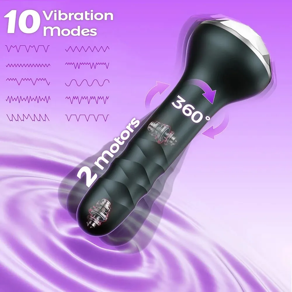 360° Rotating Anal Vibrator for Men Prostate Massager Butt Plug Anal Toy Adult Male Gay Masturbator Toy Sex Toys for Men & Women — image 3