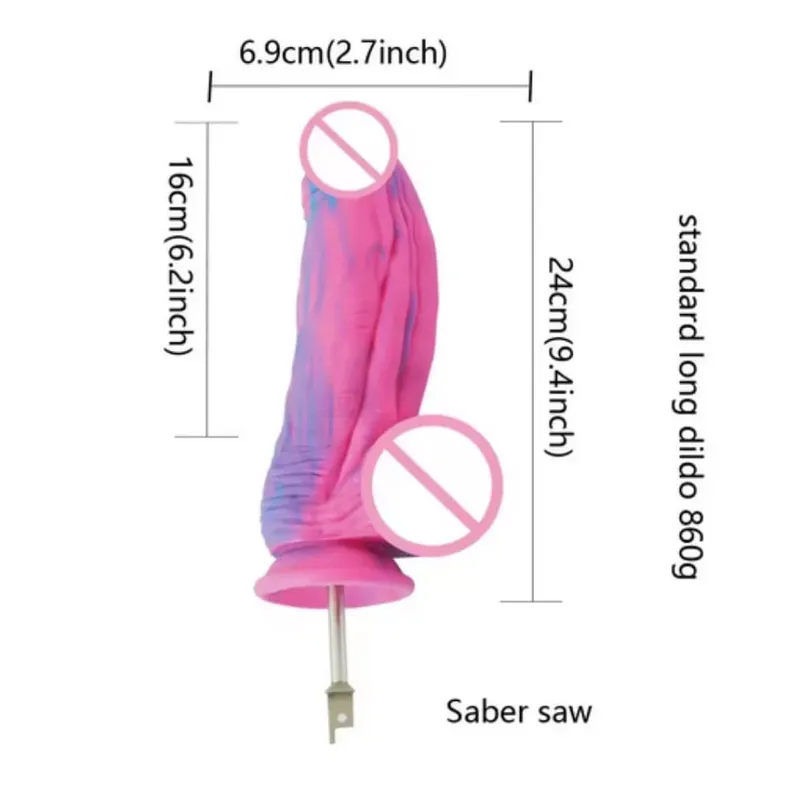 Kard szúrófűrész dugattyús fűrész nagy szilikon vibrátoros fűrész 3XLR VAC-U-LOCK adapter tartozékok Sex Machine — image 22