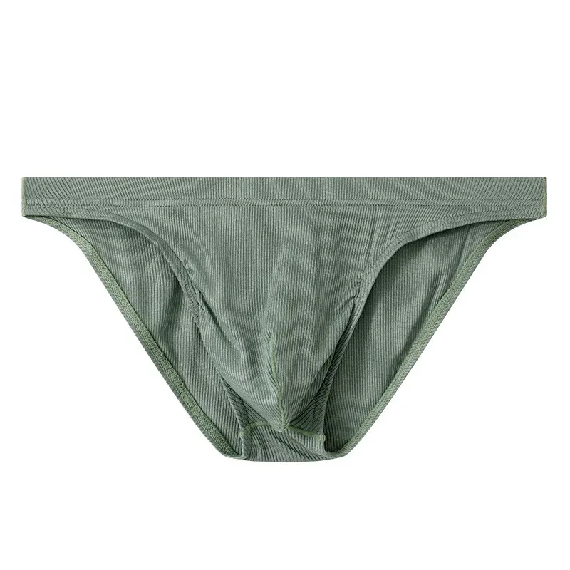 Homens rib tecido briefs cuecas homem sexy roupa interior respirável cintura baixa cuecas de biquíni cuecas grande bolsa hombre deslizamentos — image 5