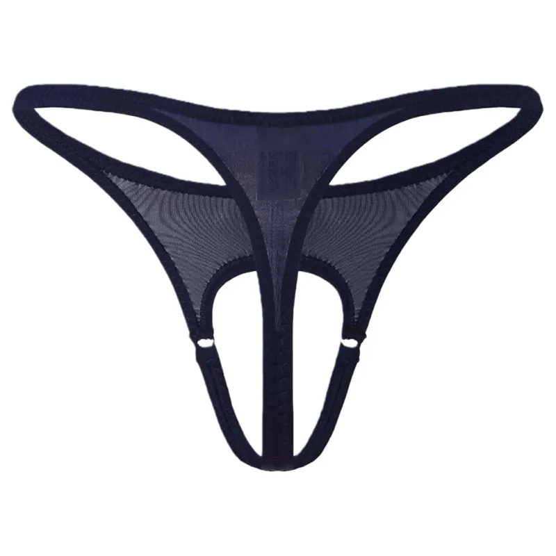 Sexy Men Underwear Thongs with Front Open Pouch Low Rise Fit High Elastic Stretch for Club Party 95%Polyester+5%Spandex — image 25