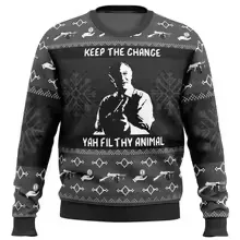 Pull de noël pour hommes et femmes, seul à la maison, moche, col rond, manches longues, vêtements de noël, imprimé drôle en 3D, offre spéciale — image 7